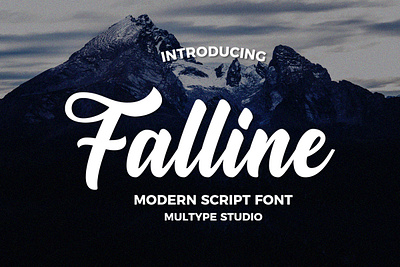 Falline Modern Script Font font fonts modern font script font
