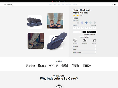 Indosole landing page landing page design