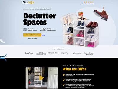 Stacbox design landing page landing page design