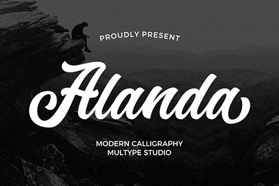 Alanda Modern Calligraphy Font font fonts modern font script font