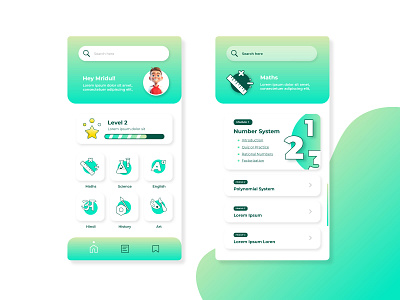 Learning App android app hindi learning maths science study ui