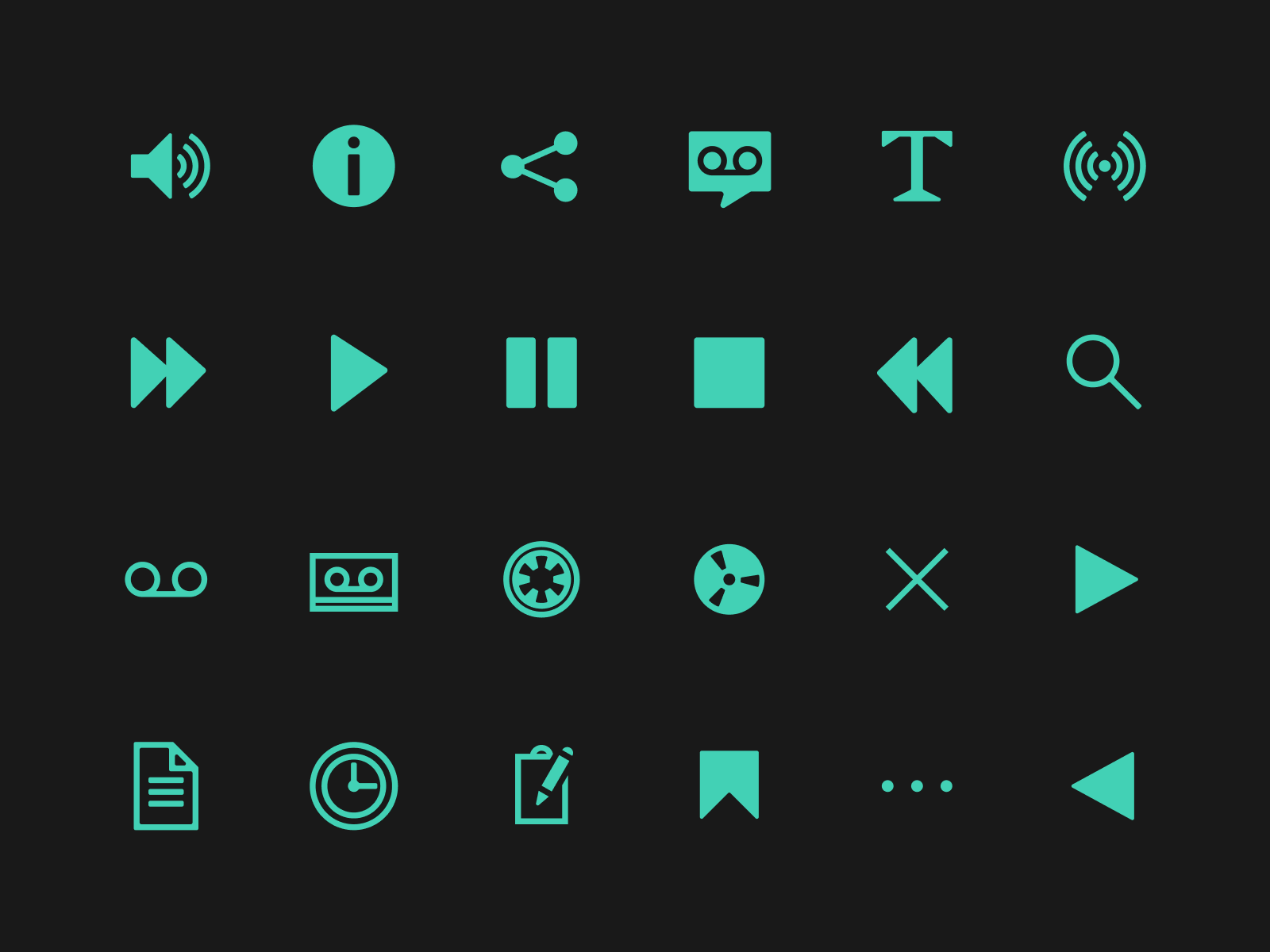 Example of Audio Icons