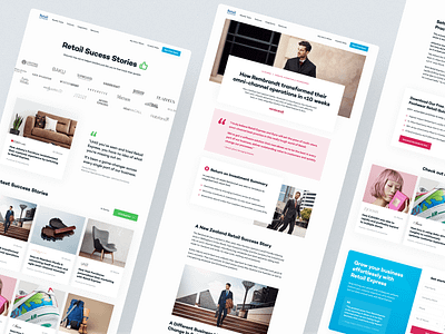 Retail Express: SaaS Website Case Study Pages case study case study page conversion rate optimisation homepage landing page landing page design marketing site marketing website portfolio saas saas design saas product saas website saas website design ui web design webflow webflow development website website development
