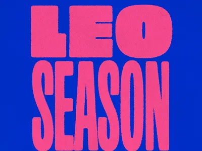 LEO SEASON astrology leo lettering star sign typography