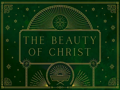 Christmas Advent Series advent angels bethlehem star christ christmas church detailed flourish gold green jesus manger nativity ornate sermon series