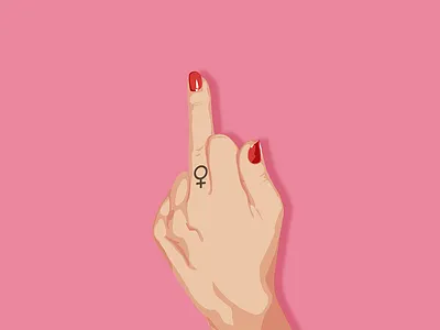 Love Sex Hate Sexism belfast branding feminism illustration middle finger northern ireland vector