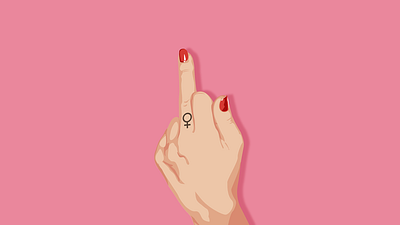 Love Sex Hate Sexism belfast branding feminism illustration middle finger northern ireland vector