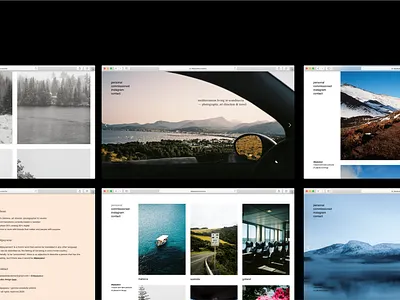 Photography website for Dépayseur animation grid layout photography portfolio responsive semplice type ui uiux web web design website