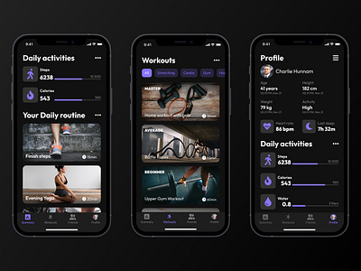 Workout Tracker dailyui design figma minimal ui ui design uidesign ux ux design uxdesign