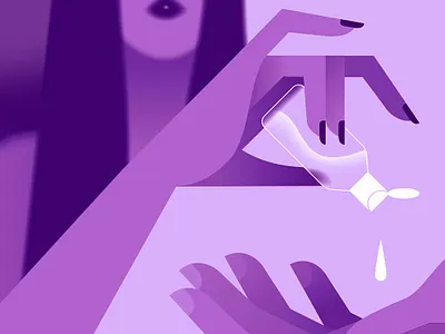 💦 blur character colors flat hands illustration minimal minimalist woman