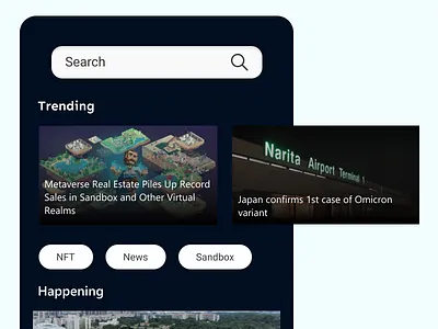 Trending - Daily UI 069 app daily ui daily ui 069 dailyui dailyui006 day 069 search trending ui ux web design
