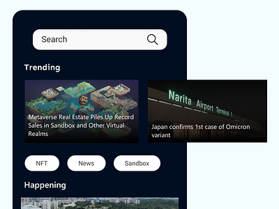 Trending - Daily UI 069 app daily ui daily ui 069 dailyui dailyui006 day 069 search trending ui ux web design