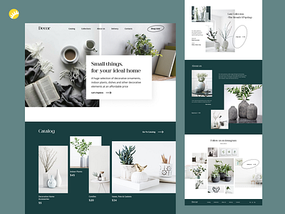 E-commerce - Decor clean colors ecommerce furniture furniture store homepage interface interior minimal online store shop typography ui ui design web web design