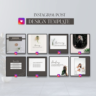 MINIMAL INSTAGRAM POST akternipa04 branding design facebook posts fb ads graphic design instagram instagram post instagram post template minimal minimalist template