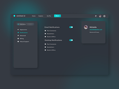 Day 007: Settings UI daily ui daily ui challenge dailyui dailyui 007 dailyui007 dailyuichallenge darkmodeui design figma figma design glassmorphism neumorphism settings settings ui design settingsui skeumorphism ui uidesign ux uxdesign