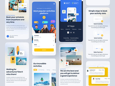 Activities Platform Website- Mobile Responsive activities app design black friday booking booking website cyber monday hotel booking landing page mobile app design mobile responsive responsive sports sports activities sports landing page travel travel activities travel booking travel landing page water activities webdesign