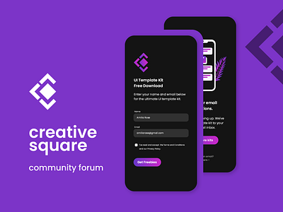 Dark Mode Sign Up Form app branding design graphic design logo ui ux