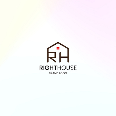 Real-Estate-(Right-Home) Logo Design branding creative design flyers design graphic design logo logodesign logoidea modern owner realestate righthome