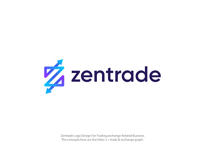 zentrade logo brand identity branding design graphic design identity it logo letter logo logo logo design logos logotype minimalistic logo modern logo software logo tech company tech logo technologies technology technology logo z logo