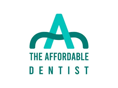 The Affordable Dentis branding creative dentist design graphic design health care illustration logo teeth tooth typography vector