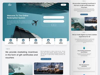 Landing Page-Travelling branding design illustration landing page logo ui ui ux ux web web design