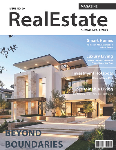 🏡 Real Estate Magazine – A Bold & Elegant Cover Design branding coverdesign designformagazine esthetic graphic design luxuryhomes magazinecover magazinecoverdesign realestate realestatemagazinecoverdesign ui unique