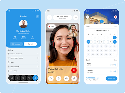 Apartment Rent App Concept - RentEase airbnb apartment apartment rent app design booking filtering house rental app housing ios app mobile app mobile design mobile ui product design product listing property booking real estate rental app rental business saas design search