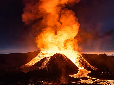 Iceland 2021 Volcanic Eruption III volcano