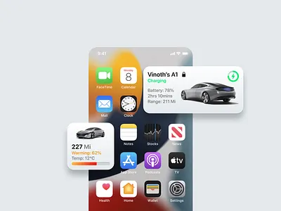EV widgets for iOS car car widget car widgets cars design designs eclectic car ev flat design flatdesign ios ios 14 widgets ios 15 ios widget iphone minimal widgets