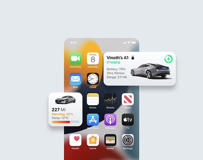 EV widgets for iOS car car widget car widgets cars design designs eclectic car ev flat design flatdesign ios ios 14 widgets ios 15 ios widget iphone minimal widgets