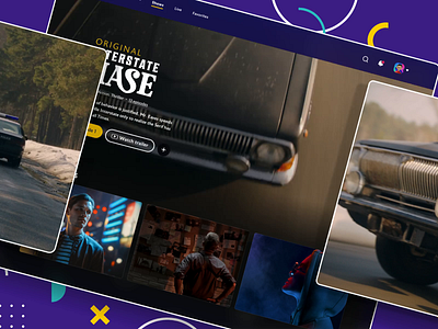 Video Streaming Service adobe xd landing page streaming trailer tv design video app video streaming videos
