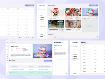 PlanujemyTo - event application application birthday dashboard design desktop event party planner planning ui ux web wedding