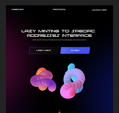 Minting NFT web app animation branding crypto design illustration landingpage productdesign ui uiux