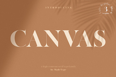 MADE Canvas 20% Off beautiful card classic elegant latin logo logofont logotype magazines modern noble opentype postcard pretty serif serif font type typeface typefamily wedding