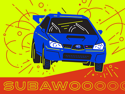 Daily Driver 002 — 2006 Subaru WRX STi — RALLY RAGER car illustration japan luxury race car racecar racing rally subaru vector whip