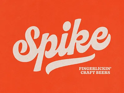 Spike script logo branding design graphic design handlettering illustration lettering logo vector