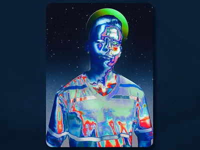 Distance acid art composit composition design poster art trippy vanguard