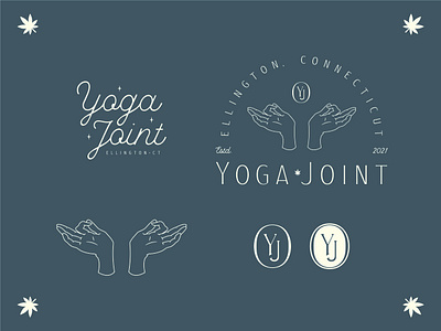 Yoga Joint apparel badge brand branding design fitness gym illustration joint logo logo design vector weed yoga