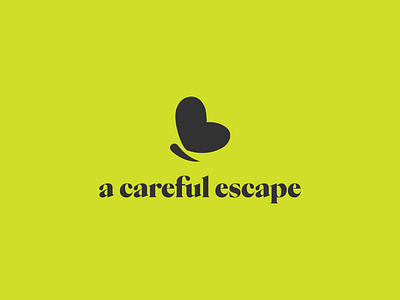 a careful escape logo branding design icon logo typography vector