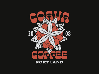 Coffee Flower for Coava branding coffee design graphic design hand drawn illustration merch