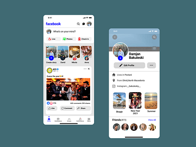 Facebook redesign!! app facebook mobile redesign ui ux