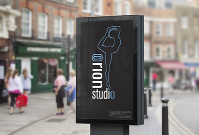 Orion Ballet Studio - Mockup advertising billboard branding design illustration logo marketing photoshop