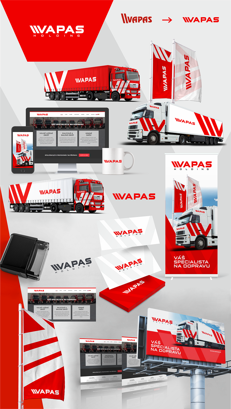 Logo Redesign & Branding / VAPAS by Vladislav Muroň on Dribbble