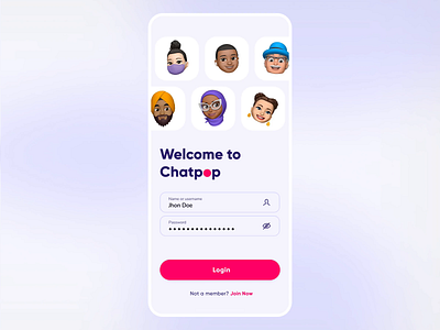 Login Concept app app design app ui design figma form inspiration mobile ui web