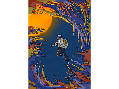 Astronaut in the galaxy - Editorial illustration art direct art director astronaut book childrensbook colorful design digitalart draw editor editorial freelanceartist freelanceillustrator galaxy graphic design illustration magazine paitining portfolio procreate