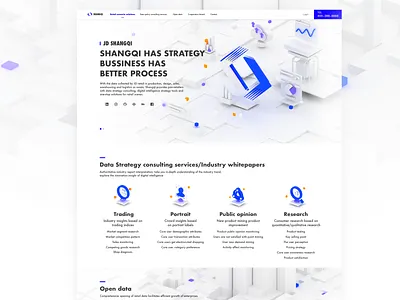 JD SHANGQI BRAND WEBTE art c4d design illustration interface logo