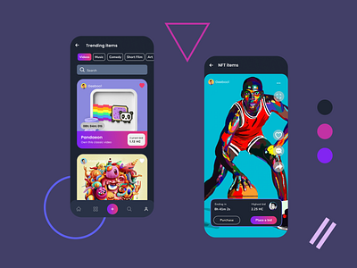 NFT Social Media crypto design illustration logo mobile nft social ui