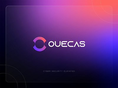 Ouecas Logo Design: Letter O, Optic, Iris, Security branding cyber logo cyber security eye gradient iris letter o lock logo logo design modern logo optic privacy privacy logo protection security security logo software technology logo vision