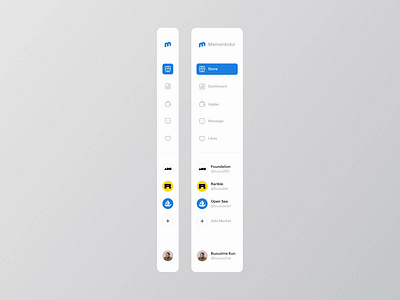 Navbar Animation Interaction animation card clean dashboard element interaction motion graphics navbar navigation sidebar startup ui ui animation ux webapp