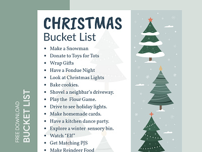 Christmas Wishlist Free Google Docs Template bucket check checklist christmas design doc docs document free freebie google list ms print printing template templates word xmas